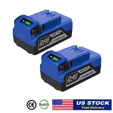2Pack Replacement 6.0Ah 24V Battery Compatible with 24-Volt Kobalt Battery KB624-03 KB524-03 KB424-0