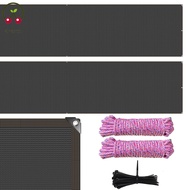 2Pcs Balcony Privacy Screen with Reinforced Edge 1×3m Breathable Privacy Fence Screen Privacy Protec