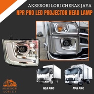 AKSESORI LORI CHERAS JAYA ISUZU NPR PRO NLR PRO LED PROJECTOR HEAD LAMP LED LAMPU BESAR LED ISUZU NP