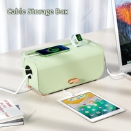 Cable Storage Box With Cover Wire Storage box Cable Organiser Cable Management Home/Office Desktop W