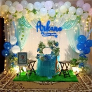 READY STOK sewa dekorasi backdrop akikah/ aqiqah 3 m