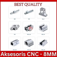 CNC Accessories Part Size AS 8mm 8 mm Shaft Holder SK8 Linear Bearing SC8UU LM8UU Pillow Block KP08