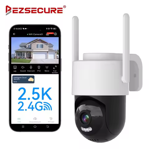 5MP Smart Wifi PTZ Camera Outdoor 5x Digital Zoom Auto Tracking ONVIF CCTV IP Camera Security Video 