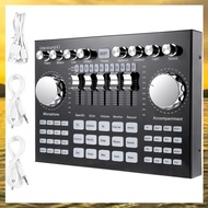 (HARB) K1 Computer Phone Voice Changer HIFI Live Sound Card Mixer Board Streaming Audio Bluetooth 5.