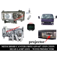 MITSUBISHI CANTER GUTS FB511 FE647 FE639 PROJETOR TYPE HEAD LAMP