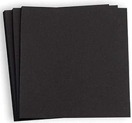 Hamilco Card Stock Scrapbook Paper 12x12 Black Colored 65lb Cardstock – 25 Pack