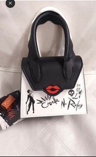 香港迪士尼樂園 庫伊拉 Cruella 惡人 壞人 反派角色 小廢包 小手袋 手挽袋 手肩包 Handbag 廢包 包包 全新正版有牌 Disneyland HKDL Halloween Time 萬