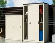 🎄鋼製陽台櫃 防曬儲物櫃🎄outdoor storage cabinet 推拉門防曬陽台儲物櫃 多層防護防水儲物 防水防曬抗腐蝕#戶外儲物櫃#outdoor storage cabinet