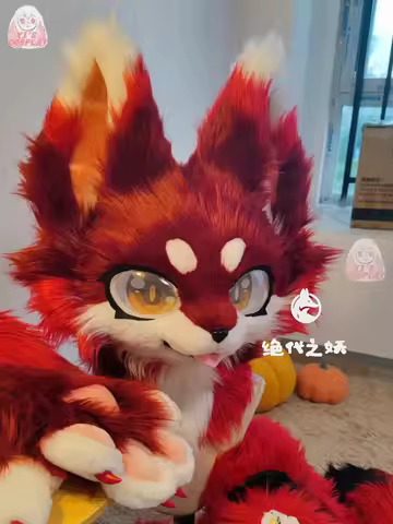 Furry Head Cosplay Kemono Fursuit Handmade Customized Fursuit Kemono Head Role Play Furry Custom Hea