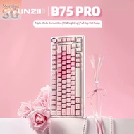 MorningSG Yunzii B75PRO Three-mode Bluetooth Mechanical Keyboard 75% with hot swappable wireless key