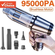 Vacuum Cleaner Powerful Wireless Car Vacuum Cleaner 95000Pa Strong Suction Handheld Home Car