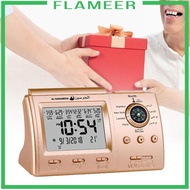 [Flameer] Azan Alarm Clock for Home Decor Date Azan Table Clock for Office Home