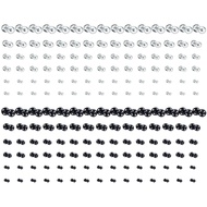 180PCS Sew on Snaps Button Metal Snaps Fastener Press Studs Snap Fastener for Bag Clothes DIY Craft 