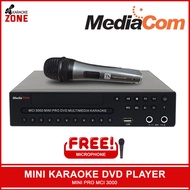 MediaCom Mini Pro MCI 3000 / MediaCom DVD Player / MediaCom Karaoke Player with  TA3000 Wired Microphone