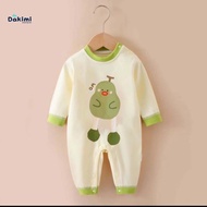 Bodysuit dài tay cho bé Dakimi Hình Thú dễ thương mẫu yếm cá sấu bé gái bé trai chất thun mẫu quần á