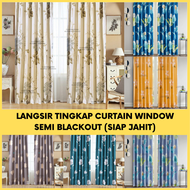 Langsir Curtain Hook Type Semi Blackout Langsir Pintu Door Curtain Tirai Tingkap Ready Stock In Malaysia