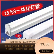 🌈led tubeledLamp TubeT8 T5Integrated Super Bright Full Set Fluorescent Lamp Tube Hidden Light Strip Lamp Tube Energy Sav