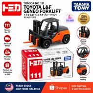 Boneka Kereta No.111 Toyota L&F Geneo 1/62 Tomica Takara Tomy Die-Cast Model
