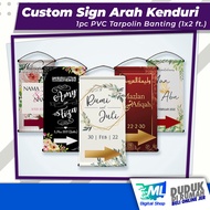 Bunting Custom Tunjuk Arah Majlis Kahwin (1x2 ft)