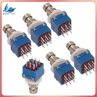 [gouyu77.vn] True Bypass Guitar Effect Pedal Switch 6PCS 3PDT Foot Switch PCB Button-On-on Latching 