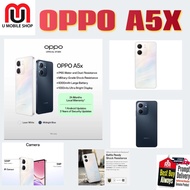 OPPO A5X/4+128/PS LCD/IP65 DUST TIGHT AND WATER RESISTANT/6.67"/ANDROID 15/MEDIATEK DIMENSITY 6300/6