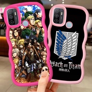 MERAH Z-43 Attack on Titan Red Black Pink Case Casing for OPPO A53S A11S A53 A33 Realme C75 C17
