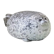 1 Piece Chubby Blob Seal Pillow Stuffed Cotton Plush Animal Toy Cute Ocean Fun-Stuff Grey