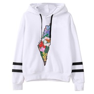 Palestine hoodies women anime y2k aesthetic Korean style Winter  pulls clothing women anime Hood