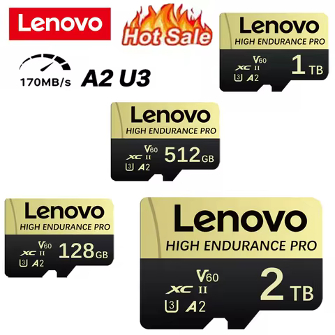 Lenovo 2TB V30 MicroSDXC Memory Card UHS-I U3 1TB 512GB 128GB SD Card for Nintendo Switch Smartphone