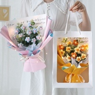 COD Handmade Crochet Flower Hand-woven Flowers Handmade Crochet Flower Artificial Flower Teachers Da