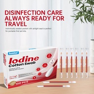 [Ready Stock] SUMIFUN Disposable Iodine Cotton Swabs Convenient Hygienic Breaking Cotton Swabs Disin