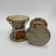 (FREE CARRY BAG) Wooden Udukai Udukkai Indian Traditional Musical Instrument 7" 7.5" 8"