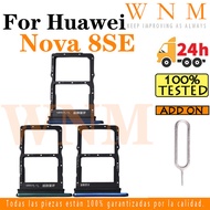 For Huawei Nova 8SE Sim Card Tray Sim Card Slot Holder Card Holder Reader SD Slot Adapter Replacemen