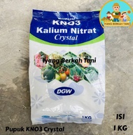 Pupuk KNO3 Kristal DGW 1 Kg Kalium Nitrat  Crystal Putih kemasan pabrik