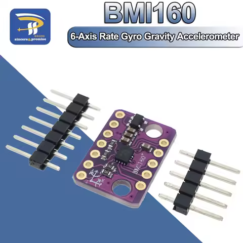 BMI160 GY-BMI160 6DOF 6-axis Rate Gyro Gravity Accelerometer Sensor Module IIC I2C SPI Communication