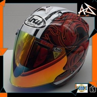 MALAYSIA UP📣 ARAI RIPTIDE RAM 3 +VISOR DAYNIGHT GOLD/BLUE
