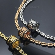 寶格麗 黑邊菱角項鍊 新品