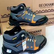 BECKHAM BOOTS GREY ORANGE SIZE 39-43 MOUNTAIN SHOE/ CLIMBING SHOE/ SHOE/