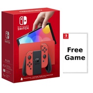 Nintendo Switch OLED Console - Mario Red Edition + 1 Free Switch Game