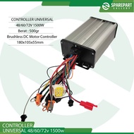 Controller universal bldc 48/60/72v 1500w controller sepeda motor dan skuter listrik
