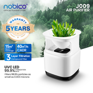 Nobico J009 Air Purifier For Home & Room  Effective Area 15 sqm  With Hepa Filter And Light Steriliz
