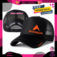 Stars Seller Topi Trucker EIGER - Topi Distro EIGER Logo - Topi EIGER Premium - Topi Pria Dewasa - T