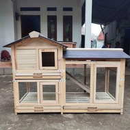 Pet Cargo Pet House Large Rabbit Cage Rabbit Cage Rabbit Cage 2 Wooden Floors INDOOR OUTDOOR