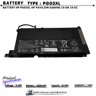 (ส่งฟรี ประกัน 1 ปี) แบตเตอรี่โน้ตบุ๊ค Hp รุ่น PG03XL PG04XL 15-DK0147TX 15-DK0125TX DK0021TX DK0125