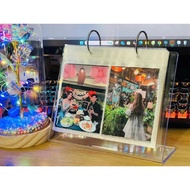 Beautiful transparent desktop photo Album containing 6x9, 7x10, 9x13, 10x15 photos for decoration, m