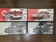 Pop Race 1/64 Honda Civic EG6 三菱 Mitsubishi Lancer Evo IV Poprace 車仔 出光