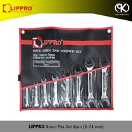 LIPPRO Open-end Wrench 551P-08 8pcs 6-24mm