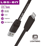 NUZ-LOG ON CABLE iphone 2.4A L22 FAST CHARGING3m