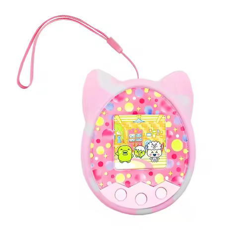 Soft Silicone Comprehensive Protection Skin with Lanyard Electronic Pet Machine Cover Scratch Proof 