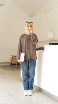 Blouse Wanita Korea Style Hijab 2021 / Blouse Wanita Import Premium / Atasan Wanita Blouse Vana Baha